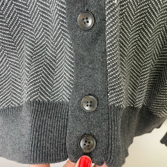 Thomas Parker New York cotton chevron print cardigan - Picture 5 of 8